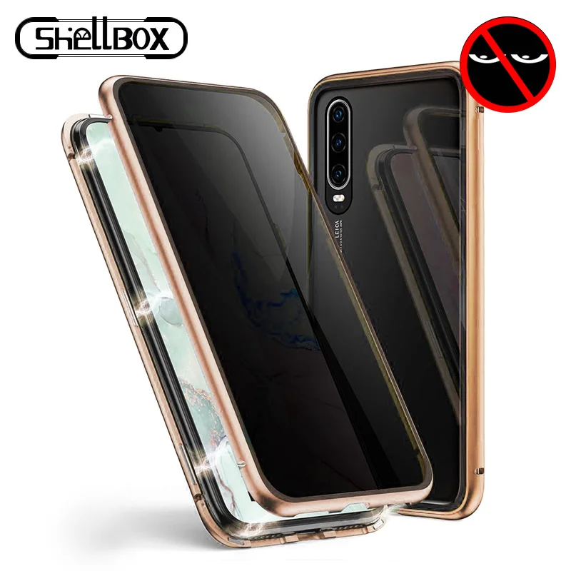 Металлический магнитный чехол для huawei P30 Pro противоскользящая оболочка P20 360