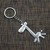 New Fashion Keychain 66x36mm Running Giraffe Deer Pendants DIY Men Bronze Silver Color Car Key Chain Ring Holder Souvenir Gift ► Photo 3/5