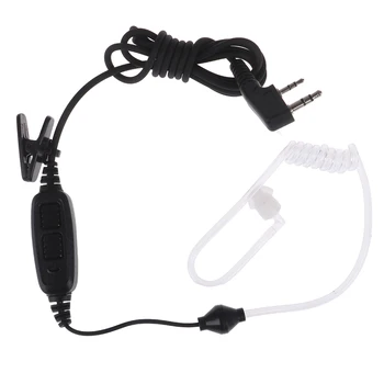

2Pcs Dual PTT Covert Air Acoustic Tube Earpiece Baofeng UV-82 UV-82HP UV-8HX GT-5TP Plus Walkie Talkie Series Two Way Radio