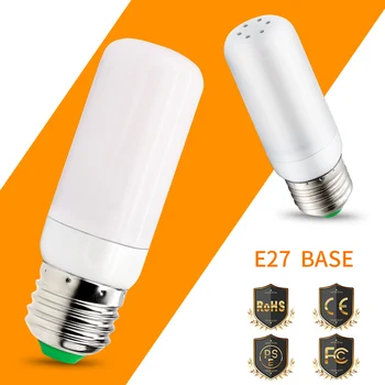 

LED Flame Effect Bulbs Fire LED Light 110V Flame Lamp E27 Flickering Emulation Burning LED Lamp 220V Creative Decoration Light