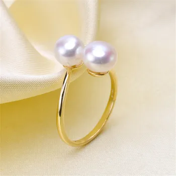 

Pearl Ring Settings, Fashionable Ring Findings, Adjustable Size 925 Silver Ring Jewelry DIY making No Pearl Free Shipping