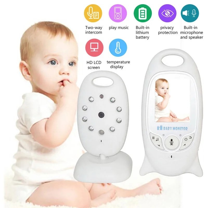 

2 Inch Video Baby Monitor Wireless IP Camera Infrared Night Vision Two Way Talk Support Temperature Monitoring Multi-language