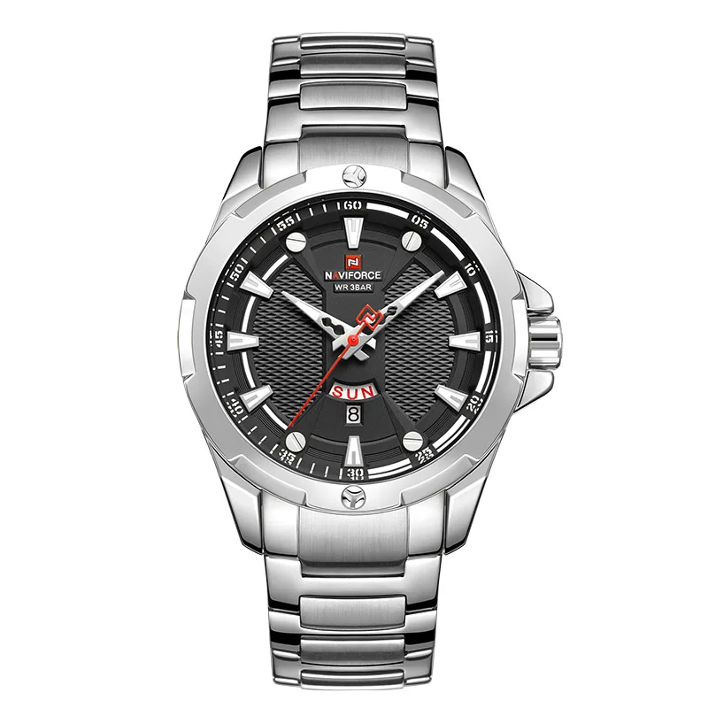 NAVIFORCE мужские часы лучший бренд класса люкс Модные Кварцевые водонепроницаемые мужские часы спортивные мужские военные наручные часы Relogio Masculino - Цвет: SB