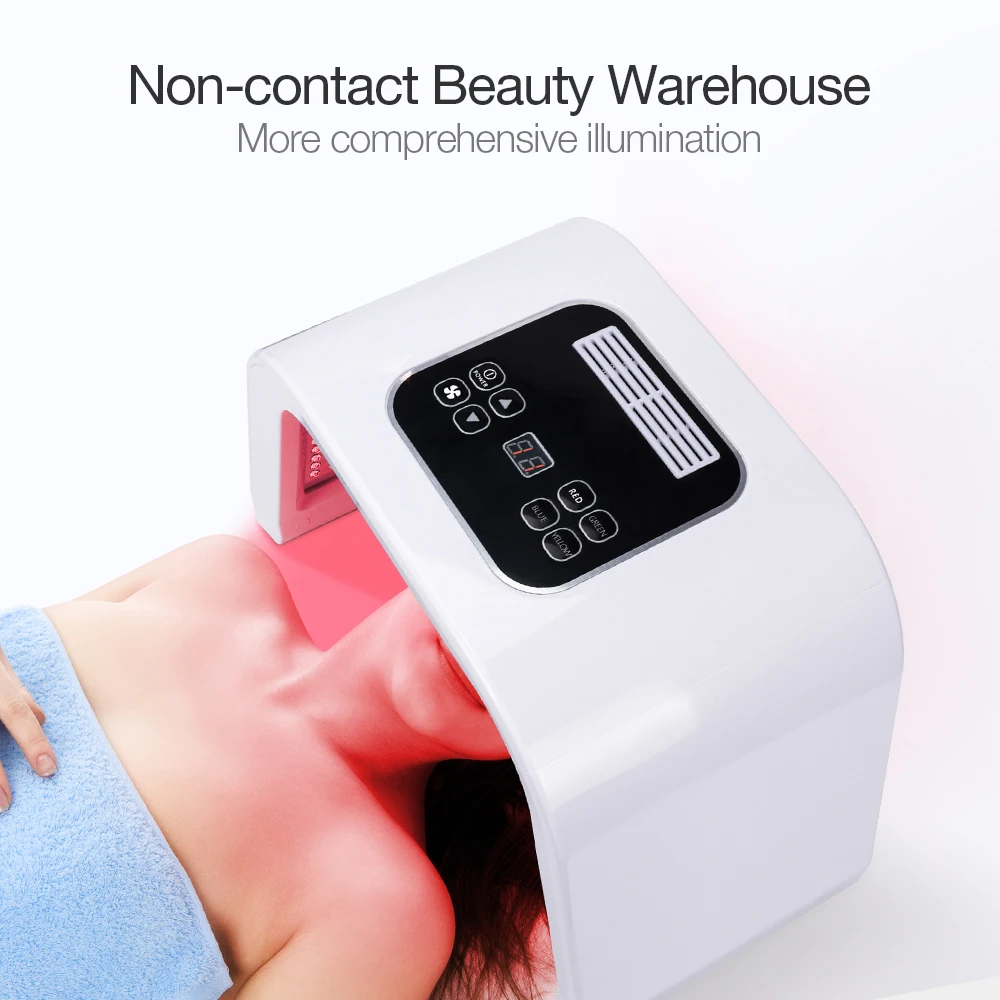 Comprar Profesional 7 colores PDF Led máscara de luz Facial terapia de rejuvenecimiento de la piel Spa removedor de acné antiarrugas BeautyTreatment