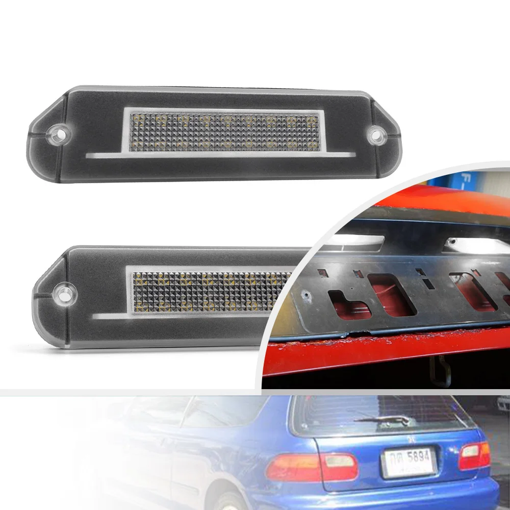 Led License Plate Lights Fit For Honda Prelude Gen5 Civic Eg Ej Accord Cd,  Canbus Error Free Rear Tag Lights, Registration Lamp - Signal Lamp -  AliExpress