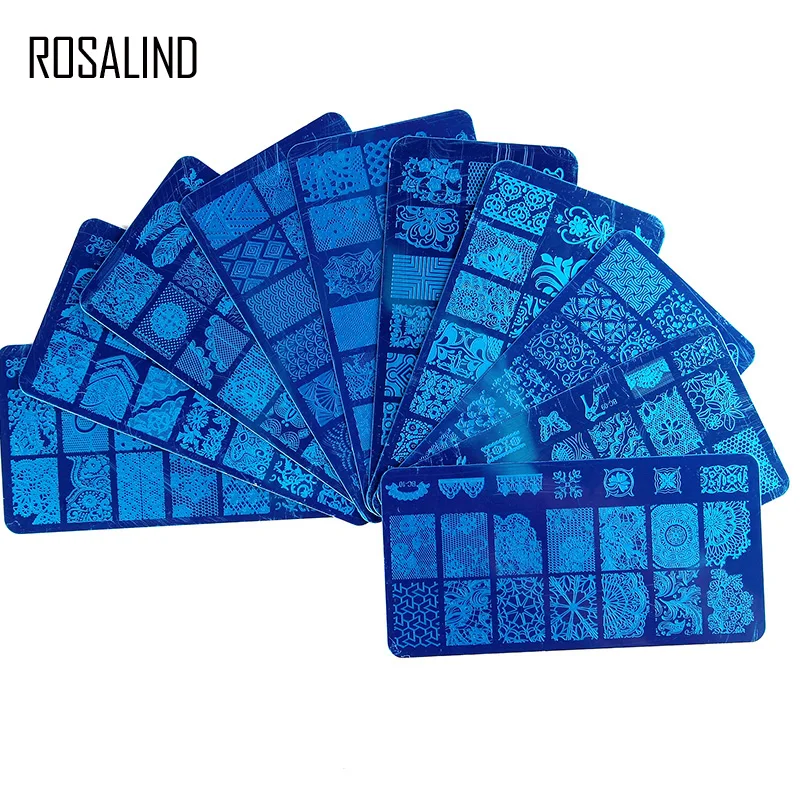 Прозрачный силиконовый штамп ROSALIND для цветочной штамповки пластины шаблоны