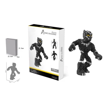 

hot Lepining Marvel Avenger movie Black Panthers figures model mini Micro Diamond Building Blocks bricks toys for children gift