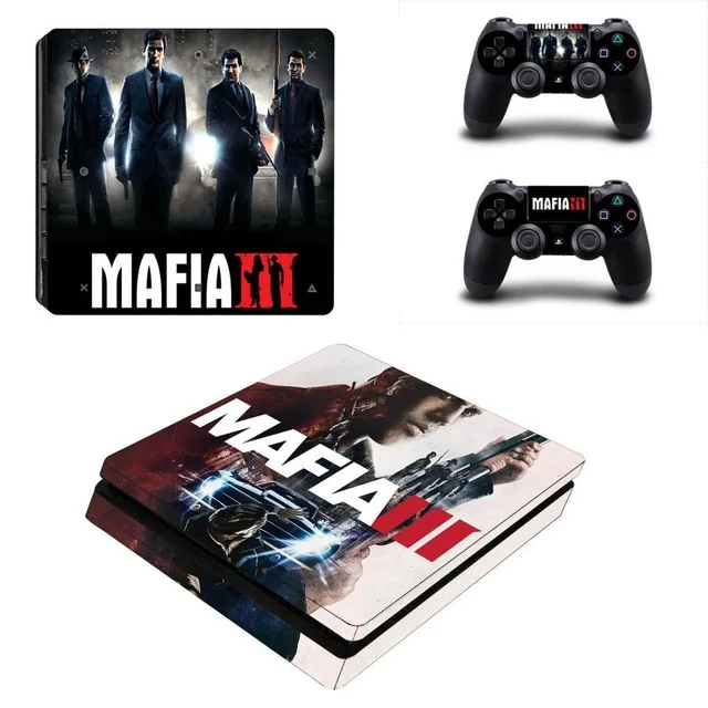 Виниловая наклейка Game Mafia 3 PS4 Slim Skin для консоли Sony Playstation 4 и контроллеров