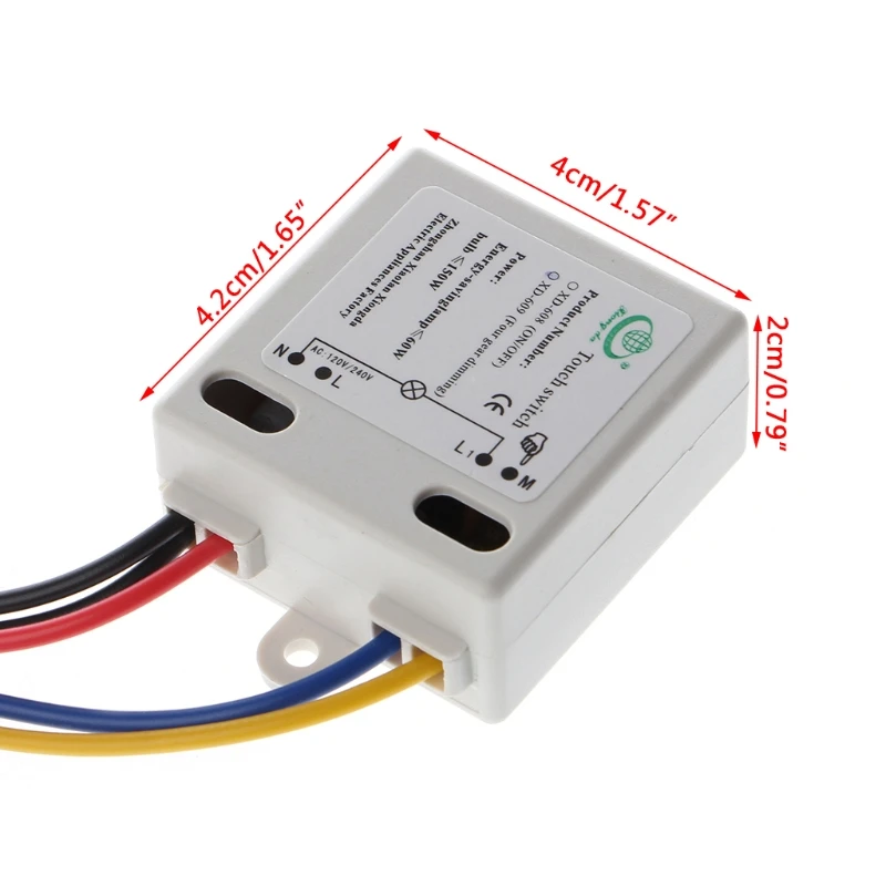 

4 Mode On/Off Touch Switch Sensor For 220V Incandescent Lamp XD-609 Y1QB
