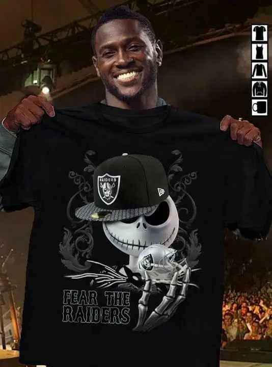 

Fear The Raiders Jack Skeleton Halloween T Shirt