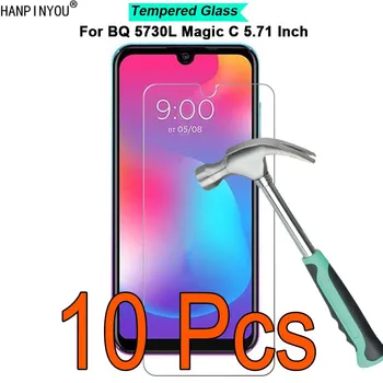 Перейти на Алиэкспресс и купить 10 шт./лот для BQ 5730L Magic C 5,71 дюйм9H твердость 2.5D Закаленное стекло Защитная пленка для экрана
