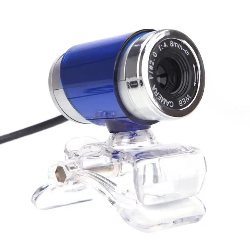 12MP USB веб-камера с зажимом для рабочего стола HD веб-камера Компьютерная камера с микрофоном для микрофона для ПК ноутбука Видеозвонок Skype Netmeeting Windows - Цвет: Синий