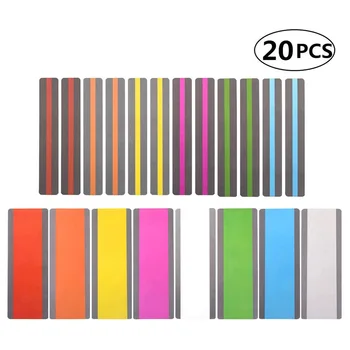 

20 Pcs Reading Bookmark Reading Assistance Color Bookmark Highlighting Strips for Educational Assistance Reading Accessories
