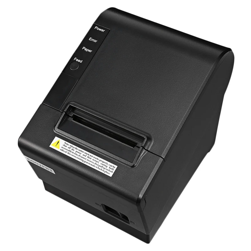 

Small Pos Printer 200Mm/S 80Mm Receipt Thermal Printer with Usb Lan Ethernet Port Auto Cutter Bill EU Plug