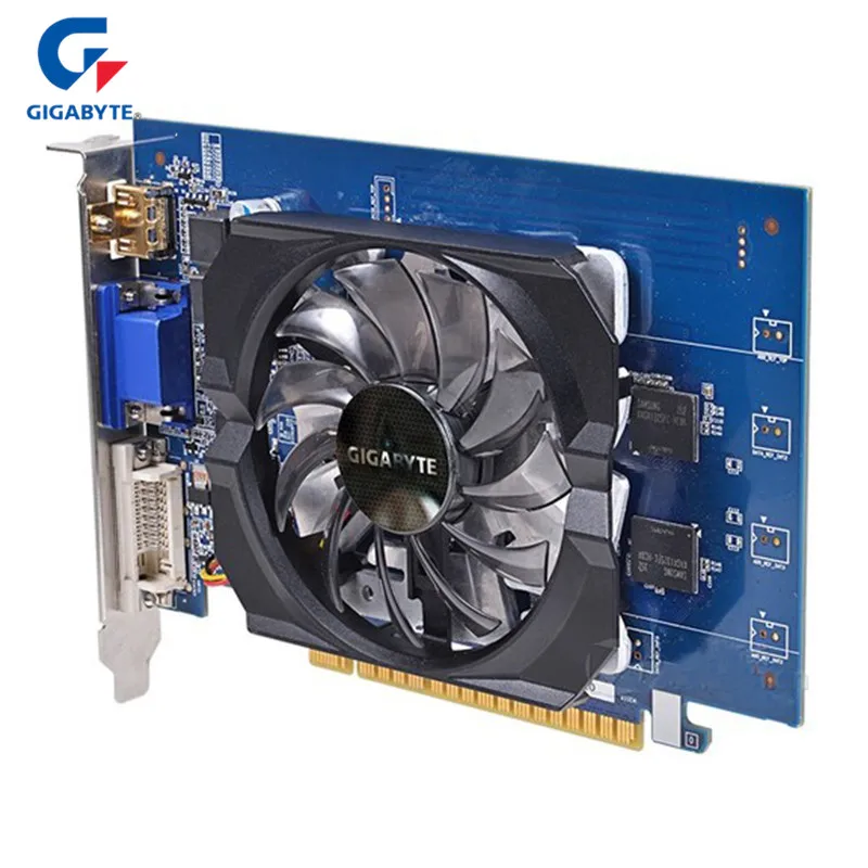 GIGABYTE Nvidia Video Card GT730 2GB DDR5 64Bit GDDR5 Gaming Graphics Cards for NVIDIA Geforce GT 730 HDMI DVI Used VGA Cards