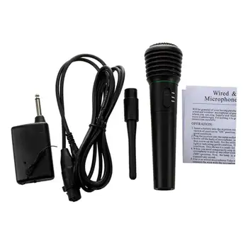 

2 in 1 Wired & Wireless Handheld miniphone Wireless & Wired miniphone Receiver Unidirectional Black