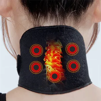 

1 Pc Neck heat therapy support belt Self Heating Heat Therapy Tourmaline Magnetic Wrap Brace relief the pain