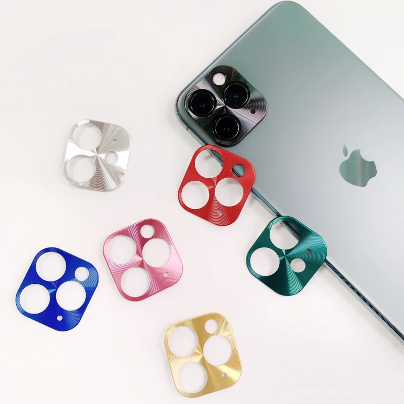 Пленка для объектива задней камеры iphone 11 Pro Max XR роскошная цветная металлическая