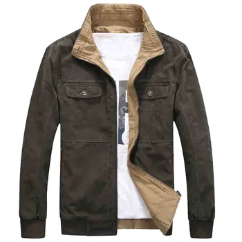 

Double-faced Military Jacket Men Autumn Mens Jackets and Coats Jaqueta Motociclista Mens Bomber Jackets Two Sides Cotton HH30JK