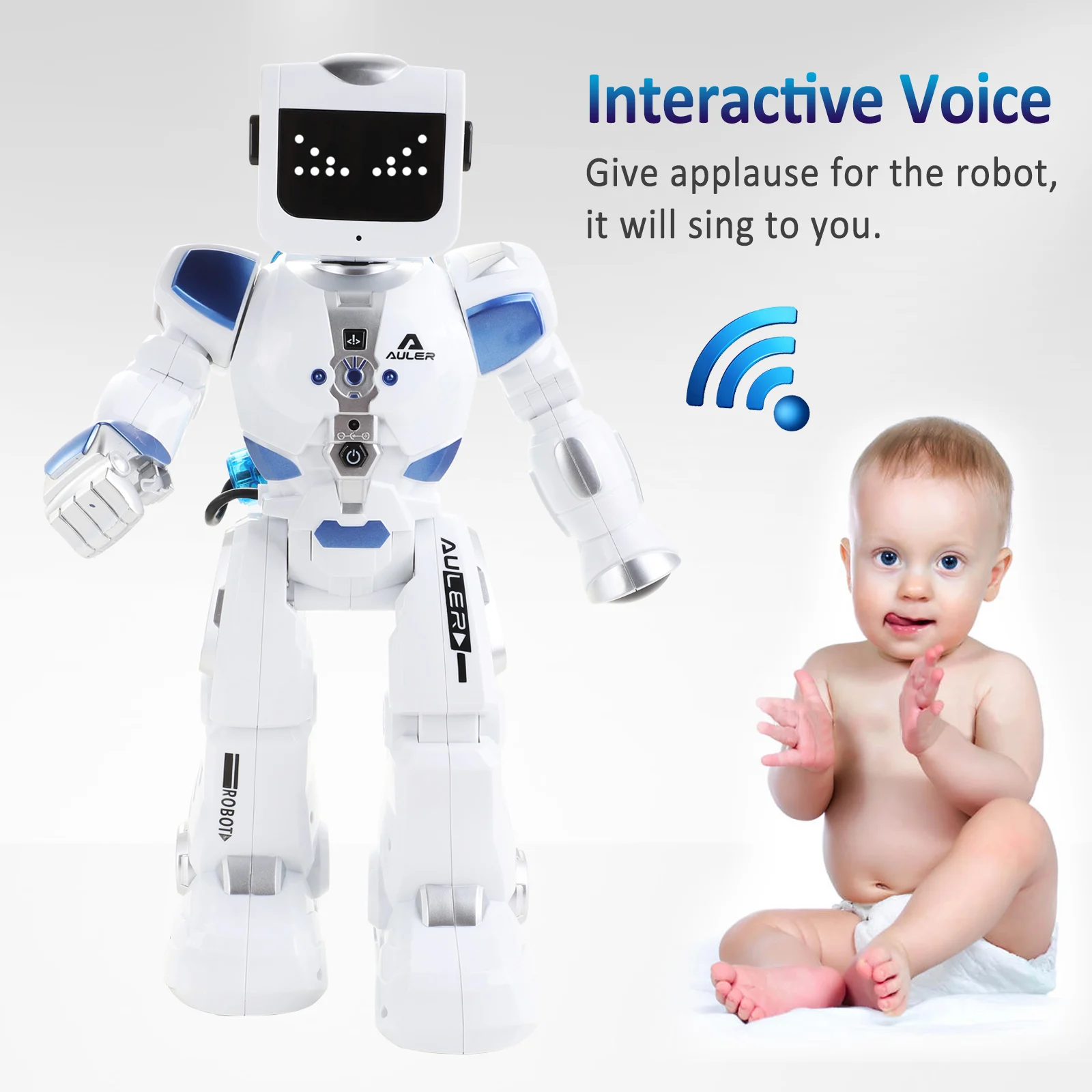 Intelligent Alpha Robot Toy Hydroelectric Hybrid Smart Robot RC Sound Control Singing Dancing Robot Children's Educational Toys Intelligent Alpha Robot Toy Hydroelectric Hybrid Smart Robot RC Sound Control Singing Dancing Robot Children's Educational Toys