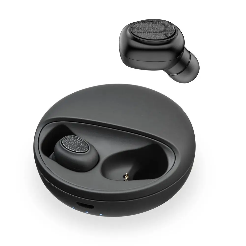 

DishyKooker TWS Bluetooth earphones V5.0 Both Ears Mini Wireless Headset noise cancelling ear dots Sports stereo earbuds