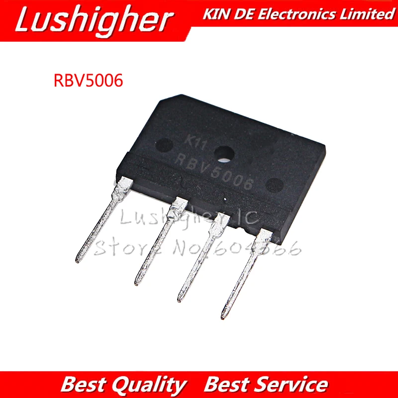 5 шт. RBV5006 50A 600 в DIP-4 | Электронные компоненты и принадлежности