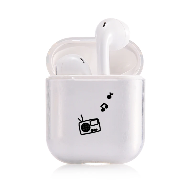 Мягкий мультяшный Чехол Air Pods для Apple airpods, роскошный простой прозрачный чехол Airpods в Bluetooth, аксессуары для наушников - Цвет: I201068