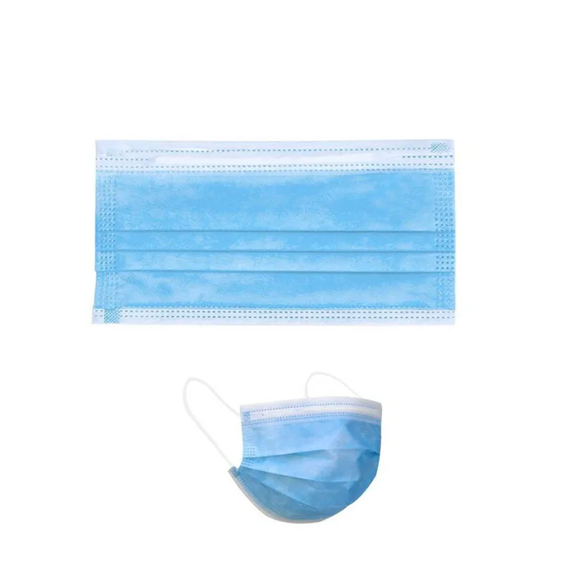 50pcs/bag Disposable Mouth Mask Non-woven Face Mask Anti Dust Mouth Nose Cover Medical Respirators Unisex