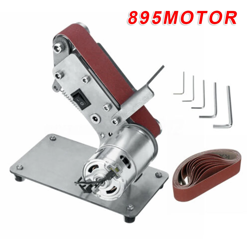 

Finishing Belt Sander Machine Detailing Replacement Sanding Belts Wrenches