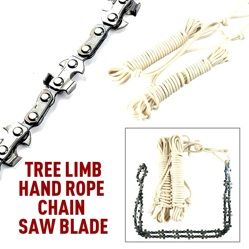 24/48'' inch High Reach Tree Hand Rope Chain Saw Cutter on Both/One Side 