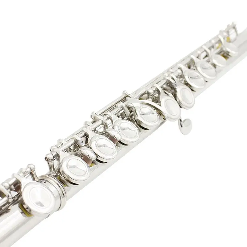 SLADE Western Concert Серебряная флейта покрытая 16 отверстиями золото C Cupro-никель ветер инструмент с очисткой тканевые перчатки отвертка Sti