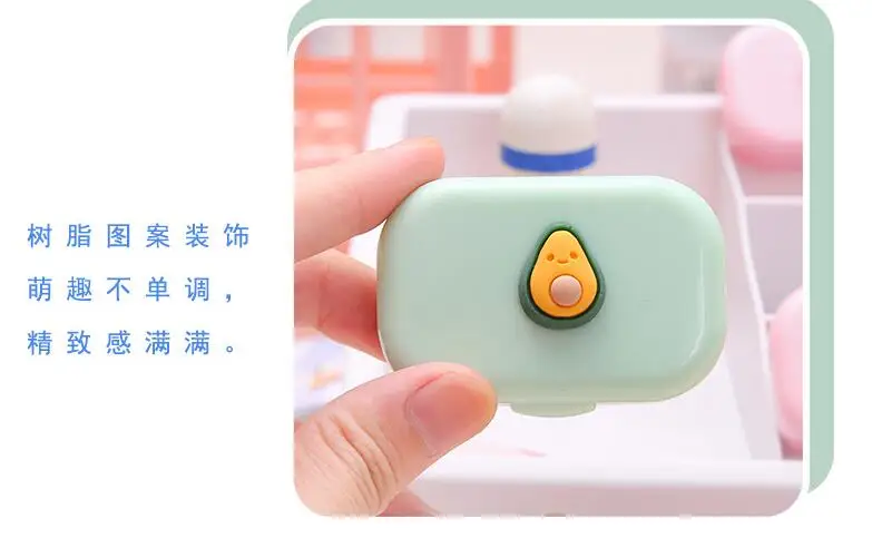 1Pcs Contact Lens Case Travel Eye Contact Lens Box Kit Women Mini Contact Lenses Case Container Lenses Box for Girl Women