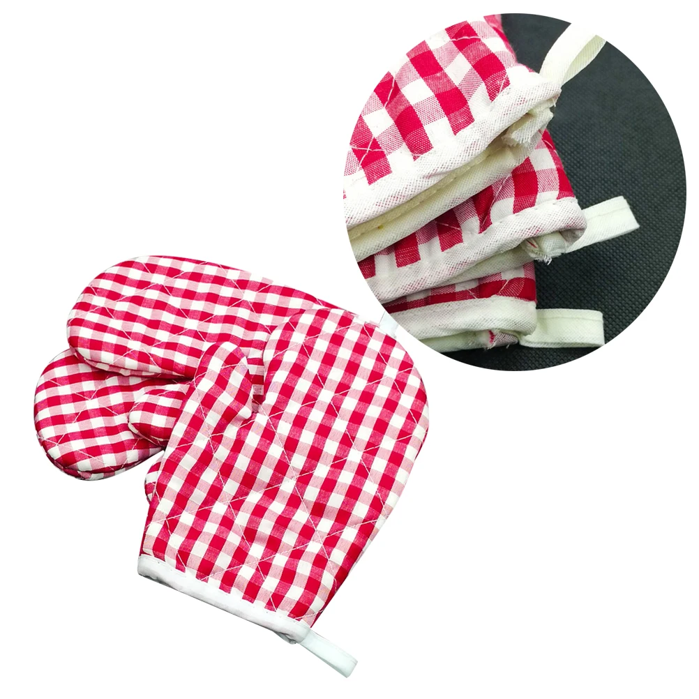 2 шт перчатки Теплоизоляция выпечки кухонная микроволновка анти-ожоги перчатки рукавицы для детей