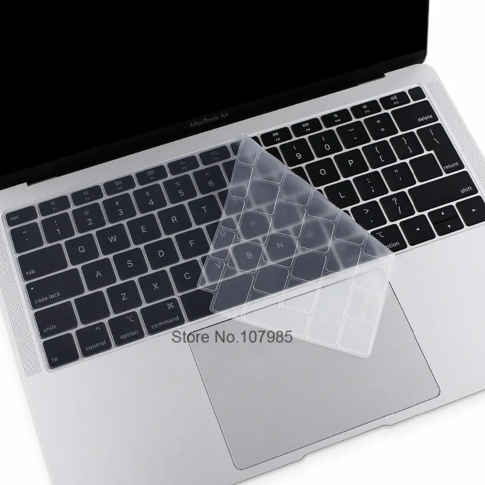 Евро, Великобритания, ТПУ, прозрачный защитный чехол для клавиатуры Apple macbook Air Pro retina 11 12 13 15 Touch Bar A1706 A1708 A1989 A1932