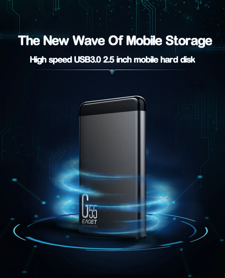 Eaget, Unidade Externa HDD de Alta Definição,