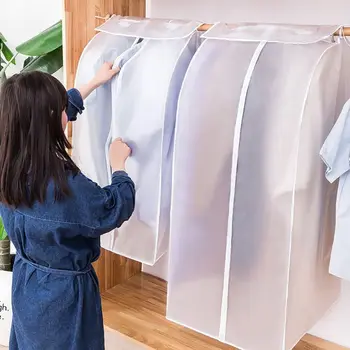 

Closet Dustproof Waterproof Hanging Clothing Storage Bag Garment Bag Suit Coat Clothes Dust Cover Protector Wardrobe Organizer