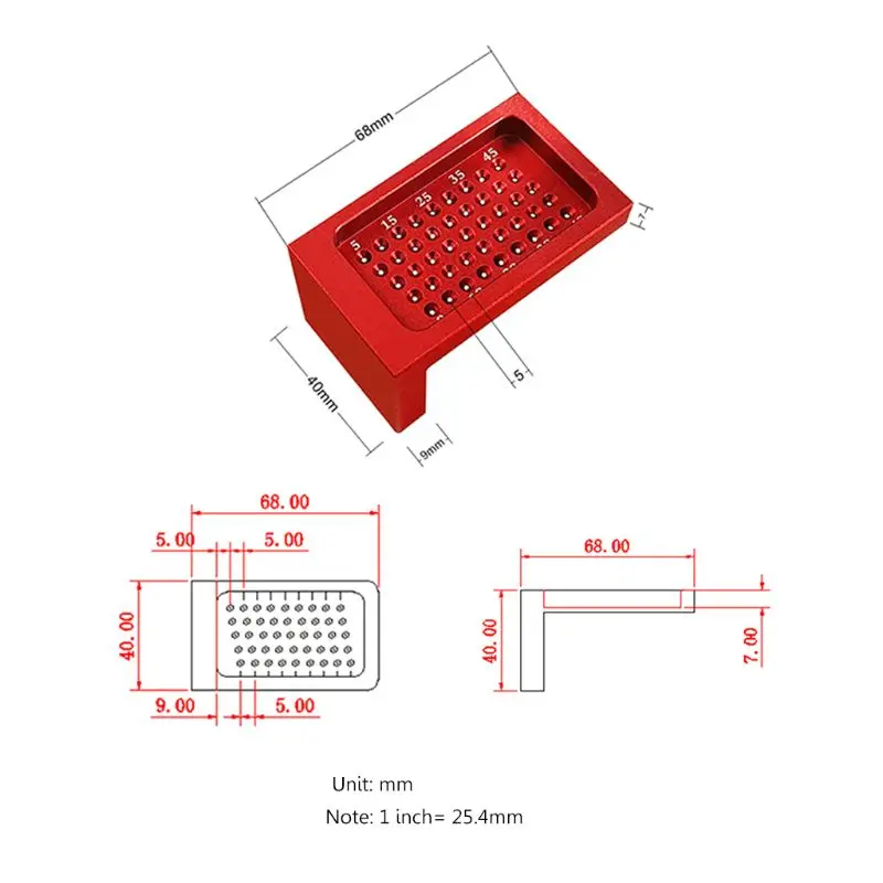 Измерительная линейка Scriber Т-образное отверстие Scribing Gauge алюминиевый сплав скрещенные ноги деревообрабатывающий инструмент Прямая поставка поддержка