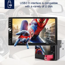 Автомобильный mp5-видеоплеер с 7 "USB/TFT/FM радио, 1080PHD 7012B, многоязычный цифровой экран, Bluetooth, гарнитура, поддержка камеры заднего вида Автомобильный mp5-видеоплеер с 7 "USB/TFT/FM радио, 1080PHD 7012B, многоязычный цифровой экран, Bluetooth, гарнитура, поддержка камеры заднего вида