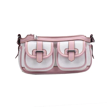 

Fashion Lady Shoulder Bag Dating New Women Handbag Small Youth PU Leather High Quality Daily Bag Contrasting Colors