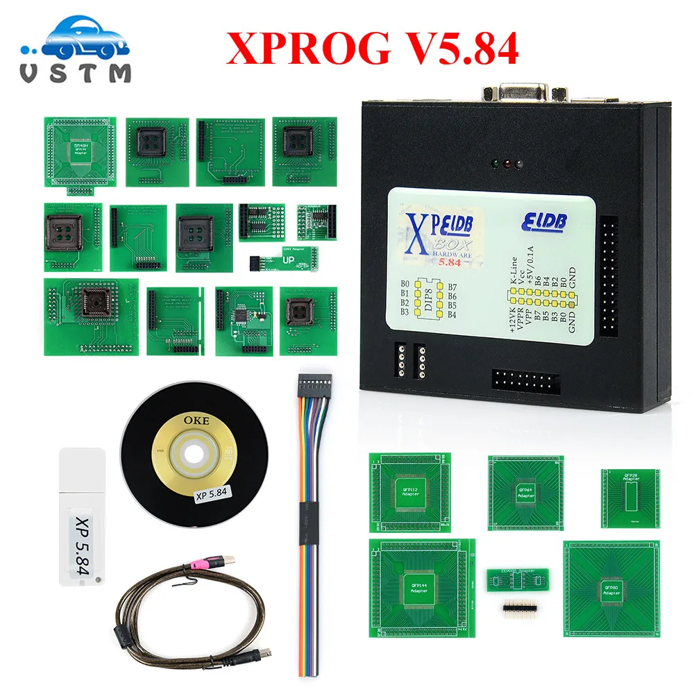 VSTM XPROG V6.12 v5.84 X-PROG коробка Xprog ECU программист инструмент XProg ELDB V6.12 XPROG 6,12 XPROG M V6.12 V5.84 - Цвет: XPROG V5.84