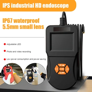 

Industrial Endoscope Handheld 2.4inch Screen Borescope High Definition Waterproof Pipe Inspection Camera J99Store