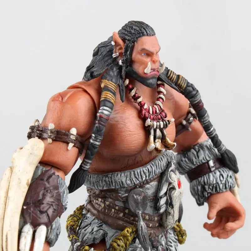 

WOW Alliance Wolf Tribe Shadow Time Orc Leader Character Statue Boxed Decoration Hand Anime Model Children's Kid Gift Decoration