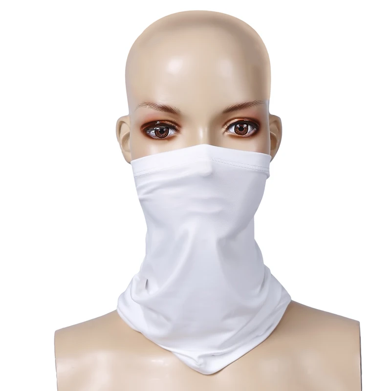 men wearing scarves Unisex Ice Silk Sunscreen Balaclava Headwear Seamless Bandana Neck Gaiter Tube Motorcycle Dustproof Face Cover Scarf hair scarf for men Scarves