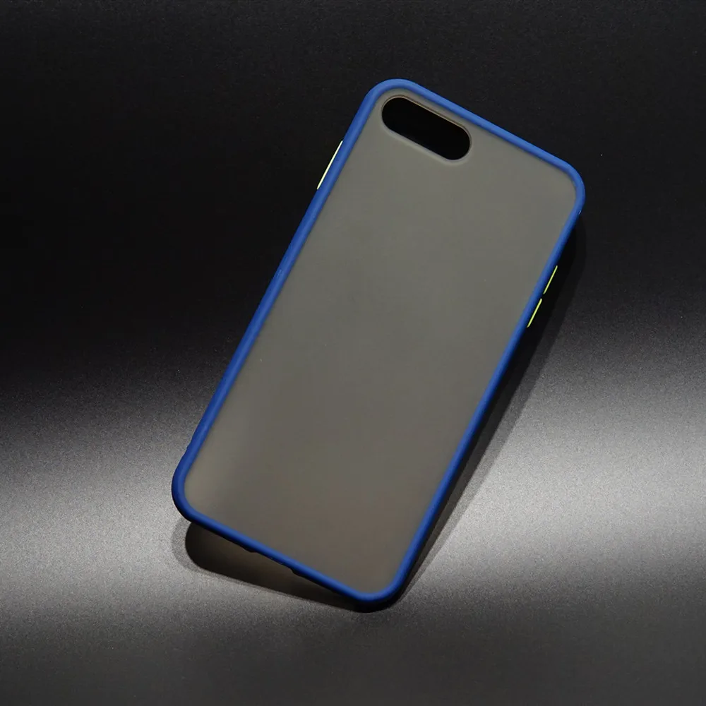 Blue Модный противоударный чехол для iphone XS Max XS 6 6s 7 8 Plus, прозрачный TPU+ PC, жесткий защитный чехол для телефона для iphone 11 pro Max - Цвет: Blue