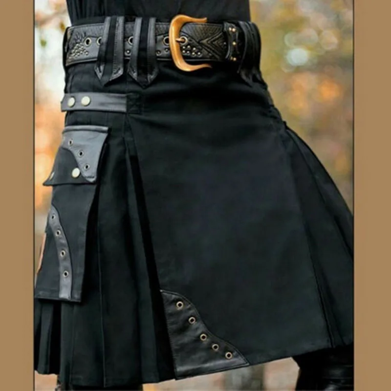 MJartoria новая шотландская Мужская Kilt традиционная юбка металлическая классическая ретро традиционная индивидуальность Kilts Check узор юбки