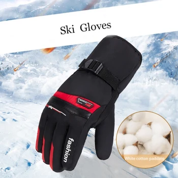 

Ski Unisex Winter Gloves Warm Waterproof Windproof Ski Gloves Fleece Snowboard Gloves Anti-slip Motorcycle Riding Snow Gloves J7