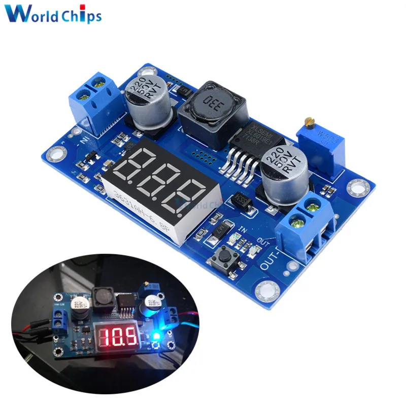 

10Pcs DC-DC XL6009 Boost Step Up Power Supply Module Digital 4.5-32V to 5-52V Step-up Voltage Regulator With LED Voltmeter