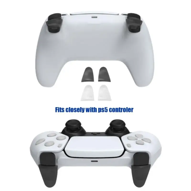 Kit de accesorios para PS5 compatible con controlador, MENEEA Thumb Grips  Sticks Joystick + Extensor de gatillo L2 R2+botón D-pad para control