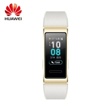 HUAWEI Band 3 фитнес-браслет 0,95 дюйма AMOLED цветной экран 120*240 BT 4,2 Встроенный независимый gps умный браслет в режиме реального времени