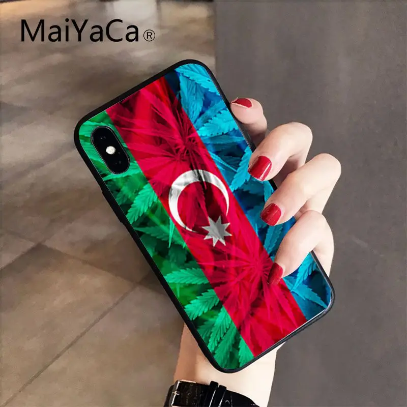 Чехол MaiYaCa azerana buta flag из ТПУ для iPhone X XS MAX 6 6s 7 7plus 8 8Plus 5 5S SE XR 10 - Цвет: A10